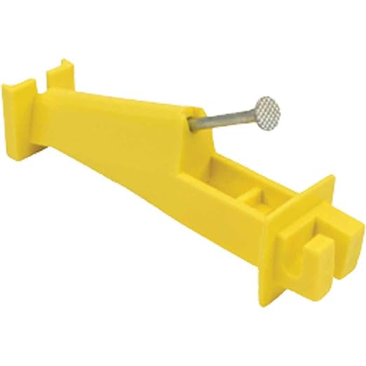 WOOD POST INSULATOR EXTENDER - Yellow