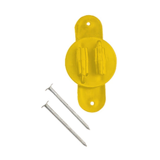 WOOD POST INSULATOR - Yellow